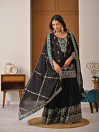 Zareen Vichitra Silk Sharara Set