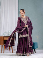 Zarevia Chinnon Code Sharara Set
