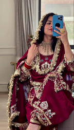 Avenra Crep Dhoti Elegance Set