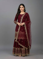 Zarvisha Georgette Potli Sharara Set