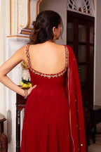 Mirraya Georgette Mirror Work Suit Set