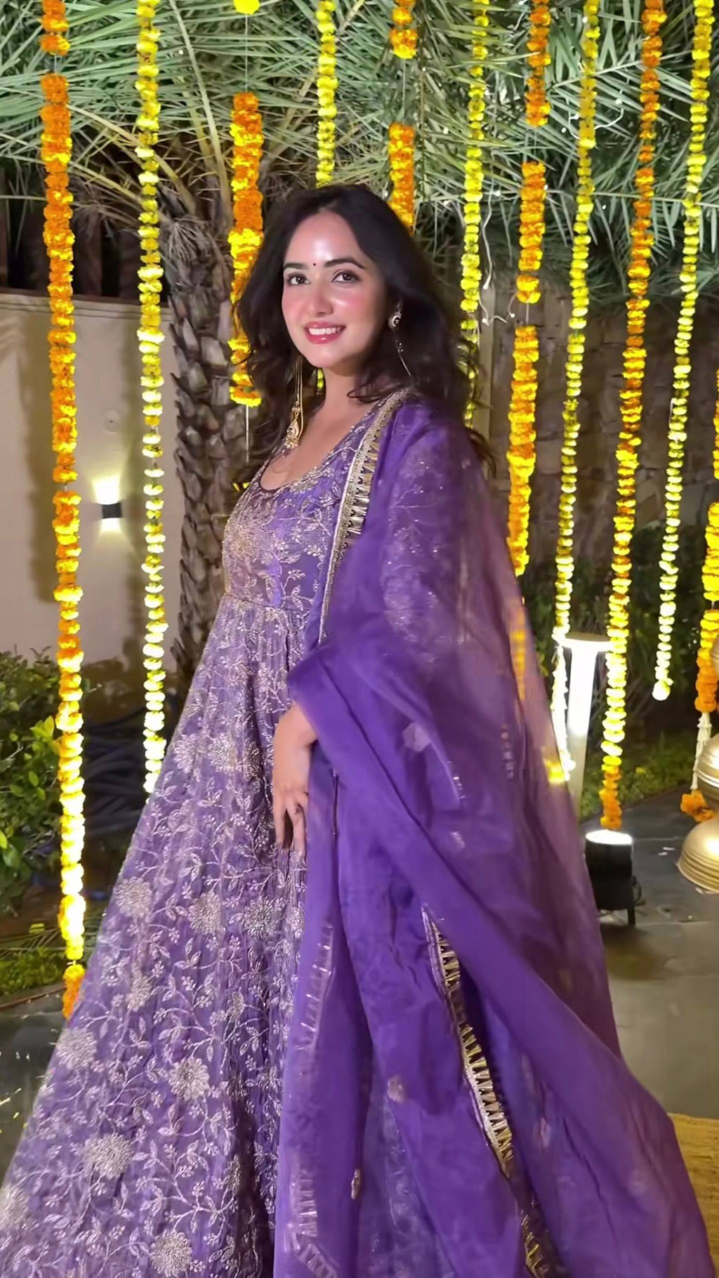 Aarziva Crunchy Silk Anarkali Set