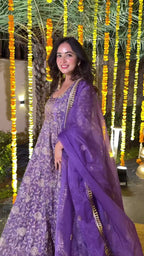 Aarziva Crunchy Silk Anarkali Set