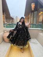 Virexa Vichitra Silk Anarkali Set