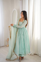 Ishika Designer Faux Flair Gown Set