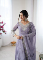 Meher Rainbow Sequence Anarkali Gown Set