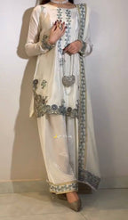 Aaliya Pure Silk Embroidery Farshi Set