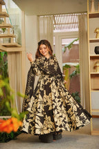 Myra Maslin Cotton Digital Print Anarkali Set