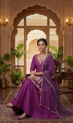 Zarmina Beads & Sequence Crepe Silk Lehenga Set