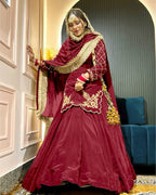 Meherza Luxe Crepe Lehenga Set