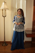 Royal Dual Tone Georgette Sharara Set