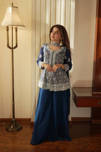 Royal Dual Tone Georgette Sharara Set