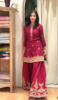 Elviana Thread Luxe Sharara Set