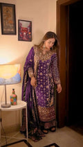 Velmira Georgette Sequence Long Set