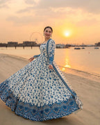 shaal Noor Floral Anarkali Suit Set