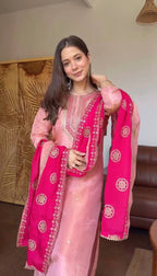 Zareen Glow Fendy Silk Set