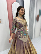 Kiara Pure Silk Satin Heavy Embroidery Lehenga Choli
