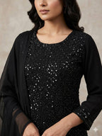Ana Royal Black Farshi Set