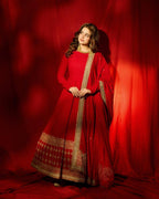 Aarna Festive Red Anarkali
