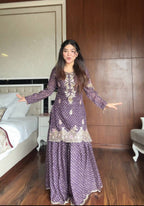 Hemanshi Royal Lavender Charm Traditional Printed Suit