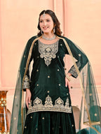Velmira Velvet Sequence Sharara Set