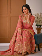 Zynira Crunchy Silk Sharara Set