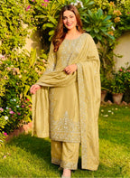 Zynera Gmy Silk Luxe Palazzo Set