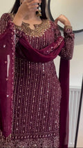Zyraza Georgette Mirror Pant Set