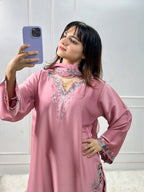 Zoya Aafreen Thread Sequence Farshi Salwar Suit Set