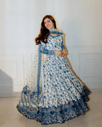 shaal Noor Floral Anarkali Suit Set