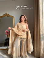 Jassica Sea Green Sharara Set