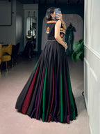 Tanisha Black Georgette Gamthi Lehenga Choli