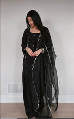 Inaya Zari Crep Farshi Set
