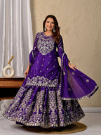 Azelra Chinnon Zari Lehenga Set