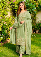 Zynera Gmy Silk Luxe Palazzo Set