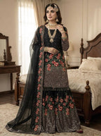 Virelza Fendy Silk Handwork Sharara Set