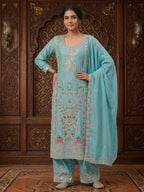 Nooraya Coding Sequence Chinnon Silk Palazzo Set