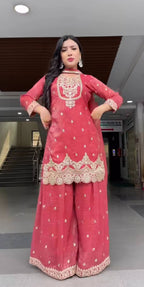 Zelvara Shine Sharara Set
