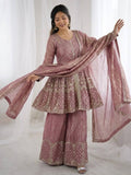 Zivora Fendy Silk Sequence Palazzo Set