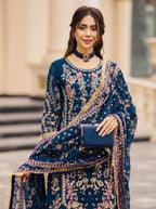 Zynara Georgette Beads Palazzo Set