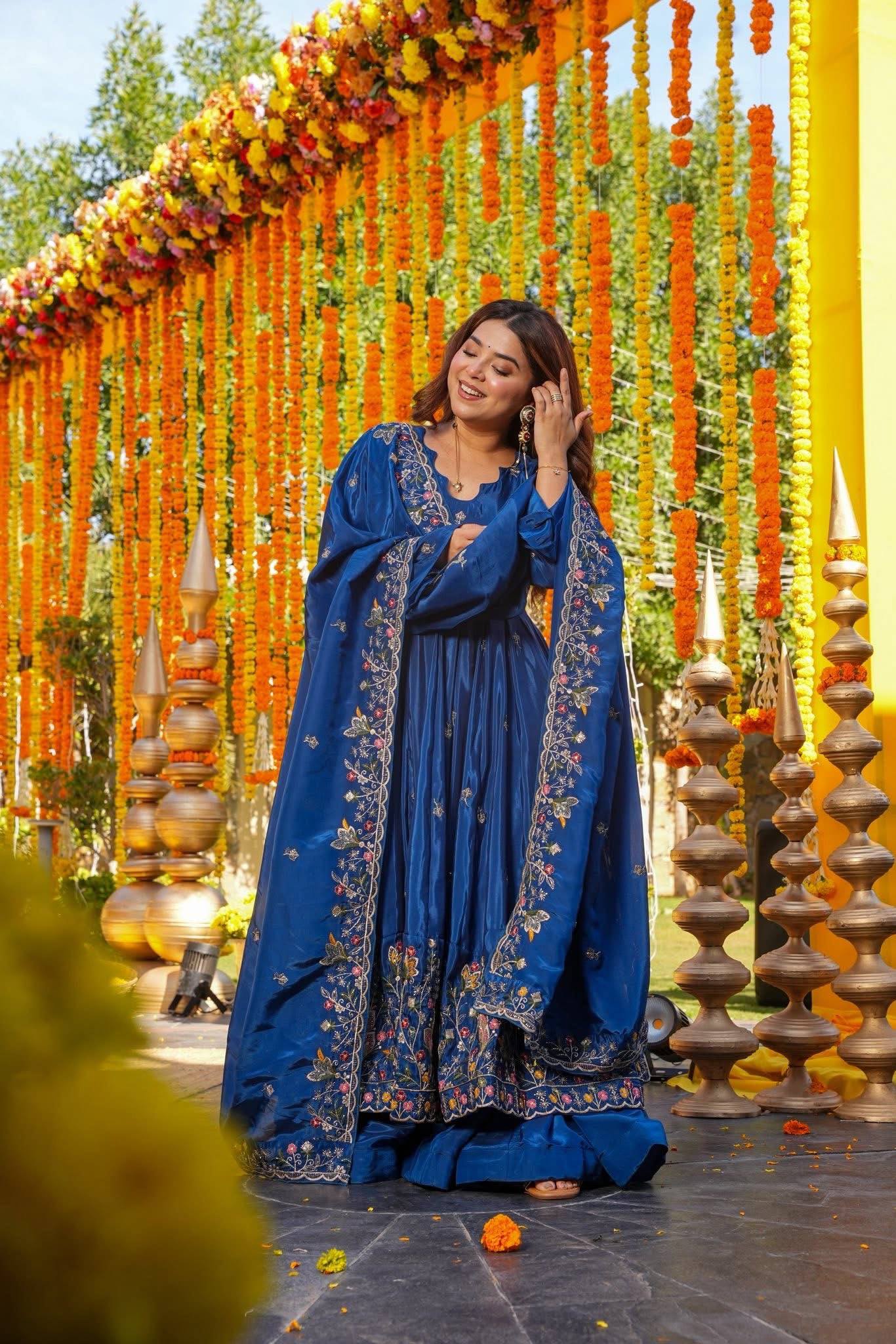 Bluvara Wedding Wear Anarkali Set