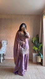 Aafreen Luxe Silk Plazo Set