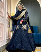 Meherza Luxe Crepe Lehenga Set