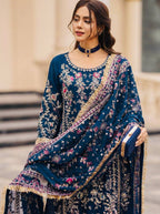 Zynara Georgette Beads Palazzo Set