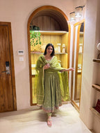 Royal Vichitra Silk Anarkali Set