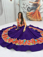 Reya Silk Mirror Work Rion Cotton Lehenga Choli